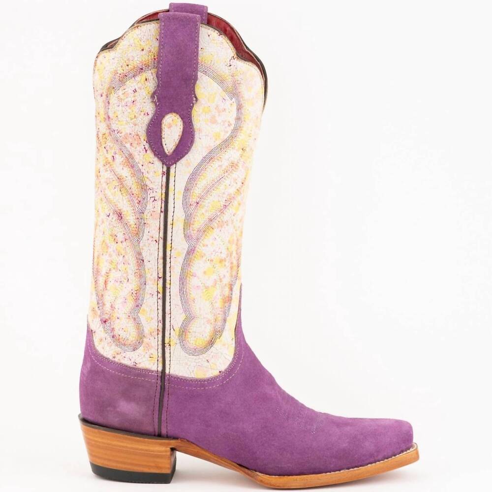 NEW FERRINI women's candy snip toe boot in purple